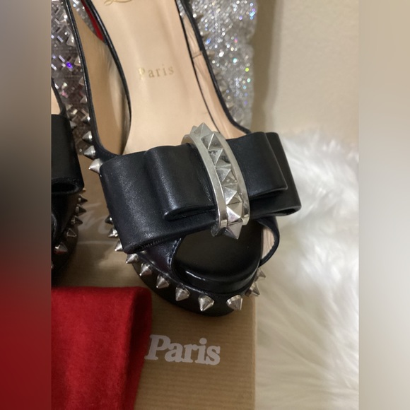 Authentic Christian Louboutin black heels size 38 1/5 - Picture 11 of 13